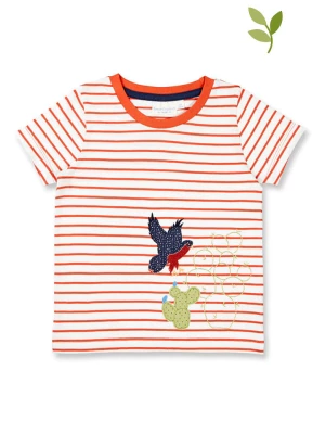 Sense Organics Koszulka "Ibon" w kolorze pomarańczowo-białym rozmiar: 122