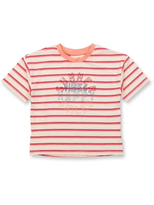 Sense Organics Koszulka w kolorze beżowo-czerwonym rozmiar: 134/140