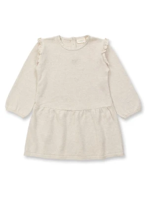 Sense Organics Sukienka dzianinowa "Suvi" w kolorze beżowym rozmiar: 116