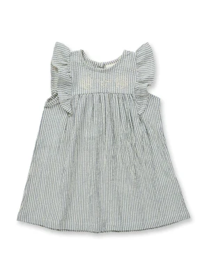 Sense Organics Sukienka "Franja" w kolorze błękitnym rozmiar: 128