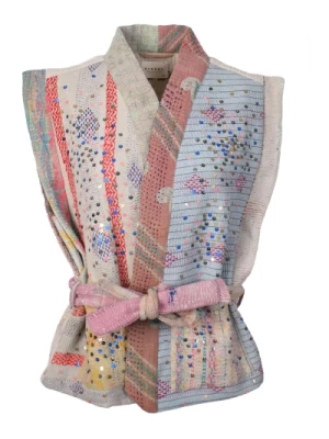 Sequin Kantha Statement Vest Sissel Edelbo