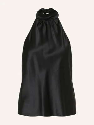 Serenity Satynowy Top Amore Z Jedwabiu schwarz CZARNY