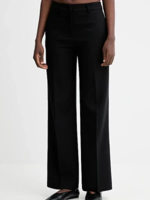 Sessun spodnie damskie kolor czarny proste high waist 25207029
