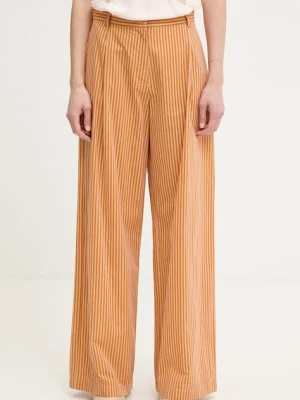 Sessun spodnie wide leg damskie bawełniane