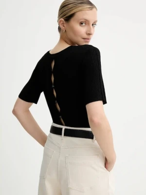 Sessun sweter damski kolor czarny lekki 25109030