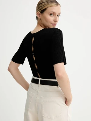Sessun sweter damski kolor czarny lekki 25109030