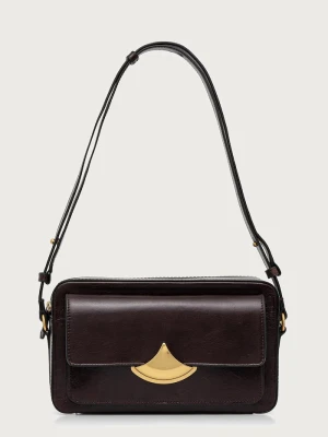 Sessun torebka crossbody damska skórzana DIVICAM brązowy