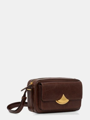 Sessun torebka skórzana kolor brązowy 25102022