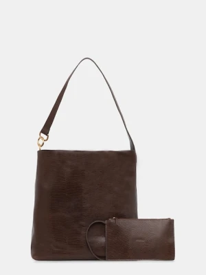 Sessun torebka skórzana kolor brązowy 25102025