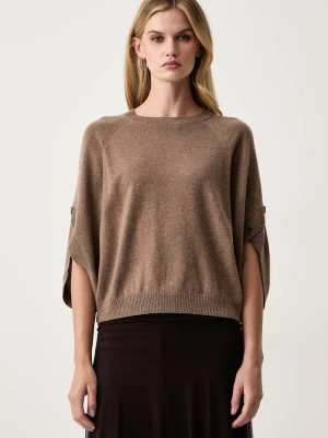 Seventy Venezia sweter damski wełniany brązowy