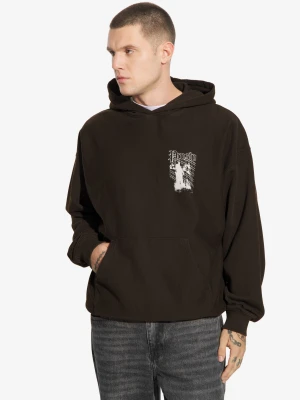 Shadow bluza z kapturem męska czarna Prosto