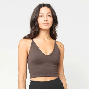 Shape Seamless Cross Back Bralette AIMN brązowy