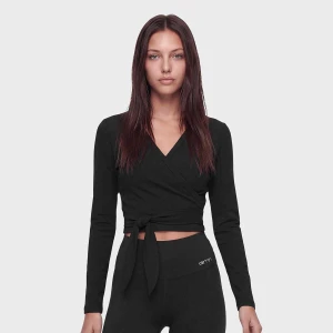 Shape Seamless Wrap Long Sleeve AIMN czarny