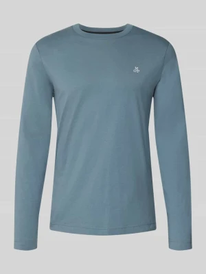 Shaped Fit koszulka z długim rękawem z czystej bawełny Marc O'Polo Jasnoniebieski