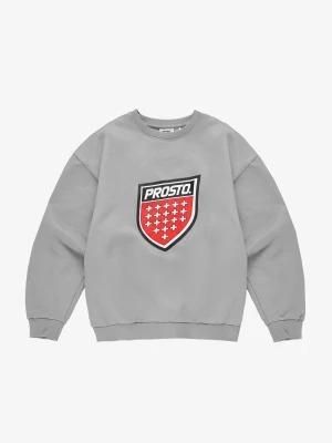 Shield Big bluza bez kaptura męska szara Klasyk