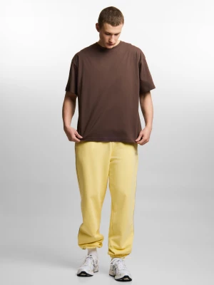 Shield Mini Splash t-shirt boxy bawełniany męski brązowy Klasyk