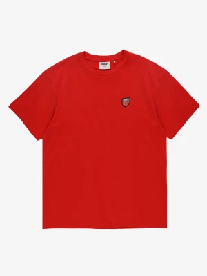 Shield Small t-shirt bawełniany czerwony Klasyk