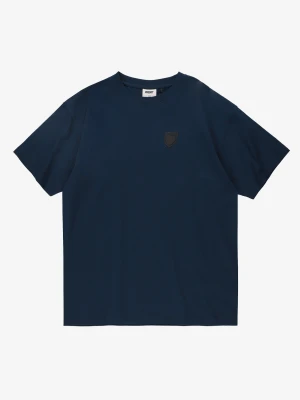 Shield Splash t-shirt oversize bawełniany męski granatowy Klasyk