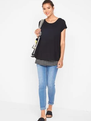 Shirt 2 w 1 ciążowy i do karmienia, z wiskozy bonprix