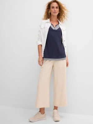 Shirt 2 w 1, krótki rękaw, z bawełny organicznej bonprix