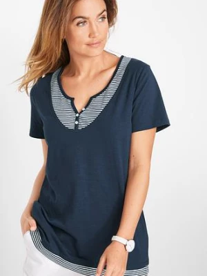 Shirt 2 w 1, krótki rękaw, z bawełny organicznej bonprix