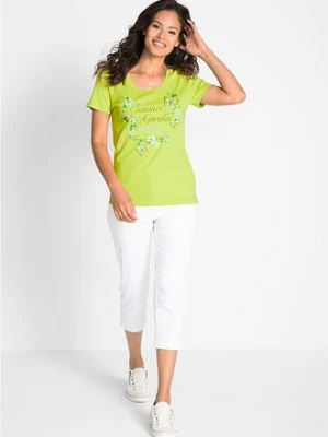 Shirt bawełniany, krótki rękawy bonprix