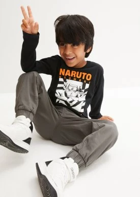 Shirt chłopięcy z długim rękawem Naruto bonprix