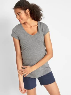 Zdjęcie produktu Shirt ciążowy basic (2 szt.), bawełna organiczna BonPrix niebieski