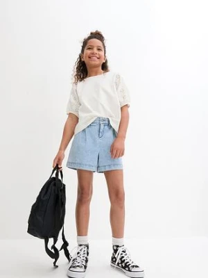 Shirt dziewczęcy z dżerseju z bawełny organicznej bonprix