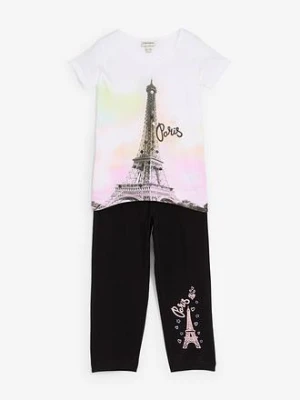 Shirt  + legginsy 3/4 (2 części), z czystej bawełny organicznej bonprix