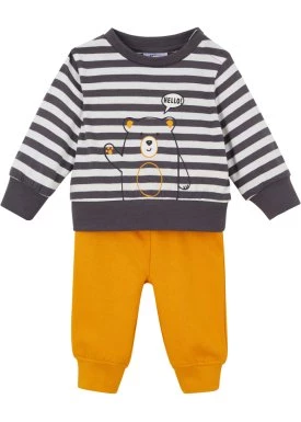 Shirt niemowlęcy + spodnie dresowe (2 części), bawełna organiczna bonprix