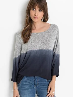 Shirt oversize w cieniowanym kolorze bonprix