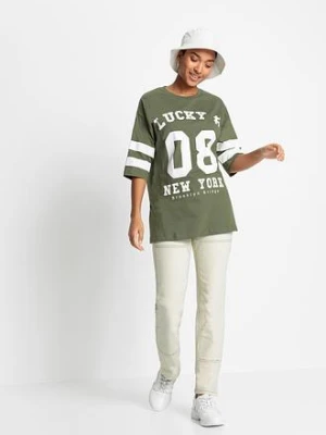 Shirt oversize z czystej bawełny organicznej bonprix