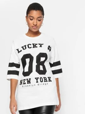 Shirt oversize z czystej bawełny organicznej bonprix