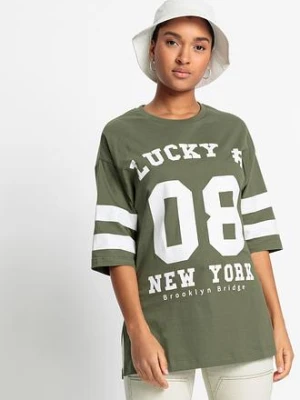 Shirt oversize z czystej bawełny organicznej bonprix