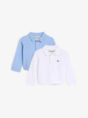 Shirt polo z czystej bawełny piqué (2 szt.) bonprix