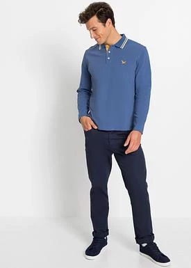 Shirt polo z długim rękawem (2 szt.) bonprix