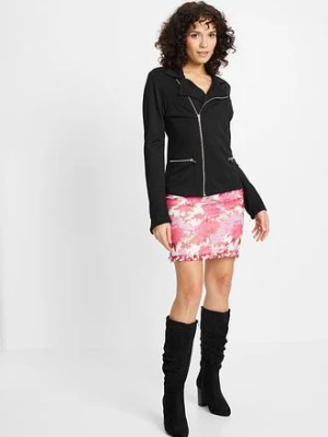 Shirt rozpinany w stylu biker bonprix