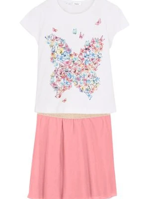 Shirt + spódnica (2 części) bonprix
