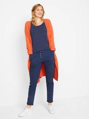 Shirt w dopasowanym fasonie z długim rękawem bonprix