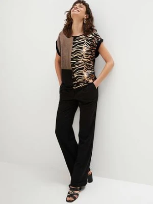 Shirt w optyce patchworkowego bonprix