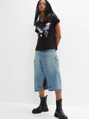 Shirt z cekinami bonprix