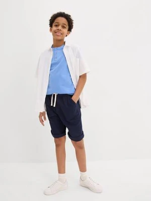 Shirt z dekoltem henley I krótkim rękawem (2 szt.), z bawełny organicznej bonprix