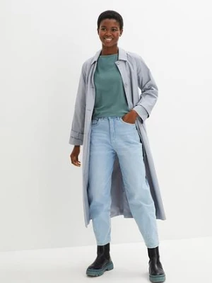 Shirt z dekoltem w łódkę, krótki rękaw, z bawełny organicznej bonprix