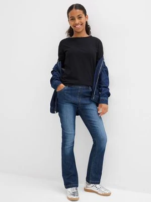 Shirt z długim rękawem (3 szt.), z czystej bawełny bonprix