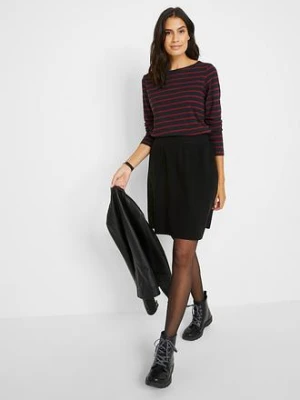 Bluzka z długim rękawem i dekoltem w łódkę (2 szt.) bonprix