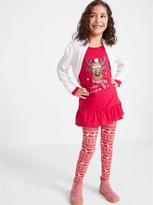 Shirt z długim rękawem + legginsy z czystej bawełny organicznej (2 części) bonprix