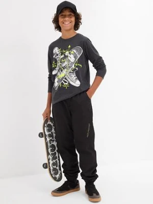 Shirt z długim rękawem, z bawełną bonprix