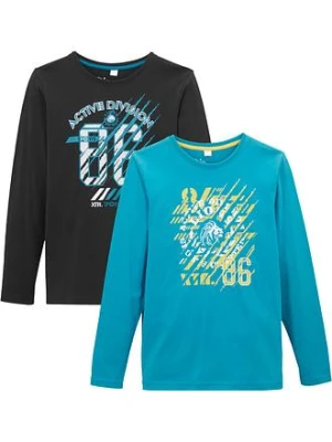 Shirt z długim rękawem, z czystej bawełny organicznej (2 szt.) bonprix
