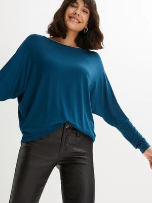 Shirt z długim rękawem, z miękkiego materiału z wiskozą bonprix